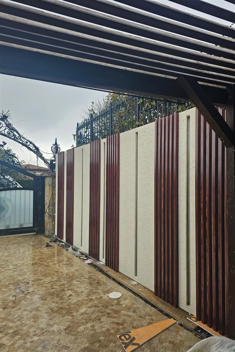 Hadımköy Yeşil Yaka Kompozit Pergola Ve Kompozit Duvar Çalışmamız.