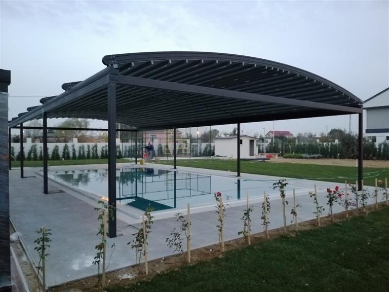 havuz üstü pergola.