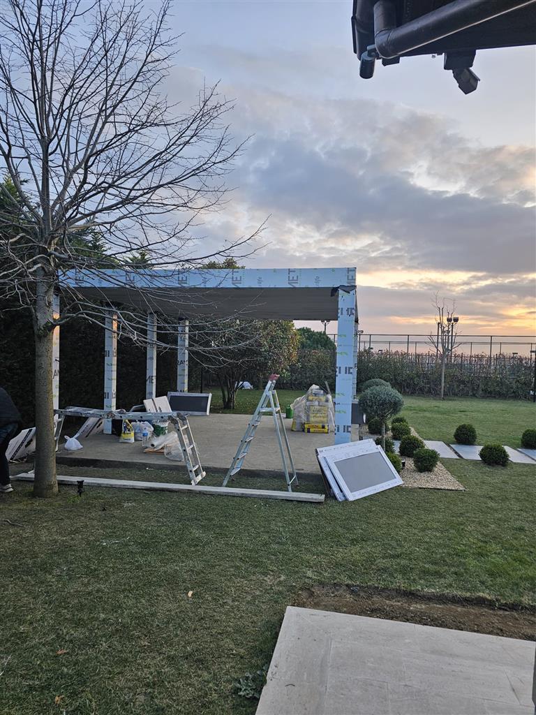 Kompozit pergola yapımı.